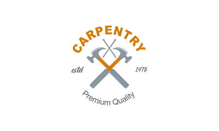 Vintage carpenter tools iconのイラスト素材