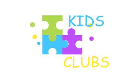 Kids land club logo. Playground logoのイラスト素材