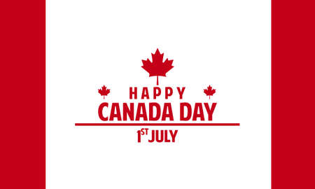 Realistic canada day illustration vectorのイラスト素材