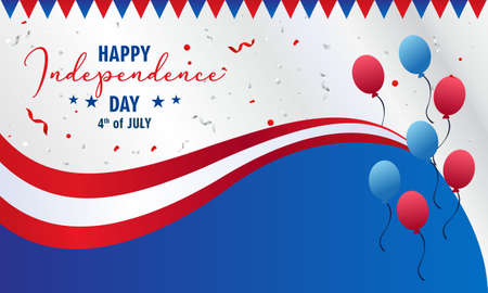 4th of july independence day illustration