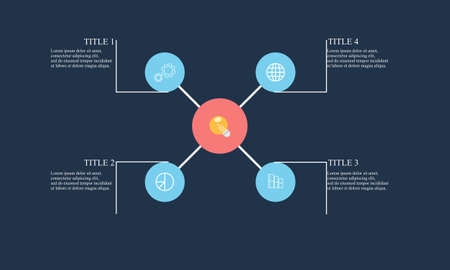 Infographic startup milestone design template concept illustrationのイラスト素材