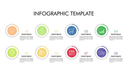 Infographic startup milestone design template concept illustrationのイラスト素材
