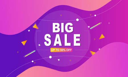 Gradient colorful sale background. Offer sale backgroundのイラスト素材