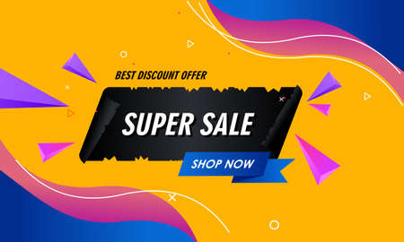 Gradient colorful sale background. Offer sale backgroundのイラスト素材