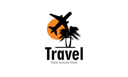 Detailed travel logo concept for businessのイラスト素材