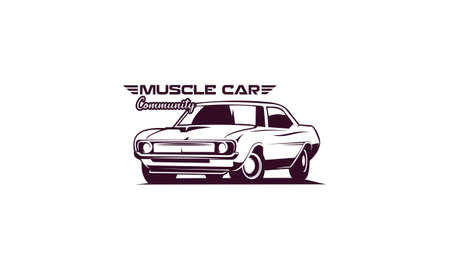 Muscle car community  design vectorのイラスト素材