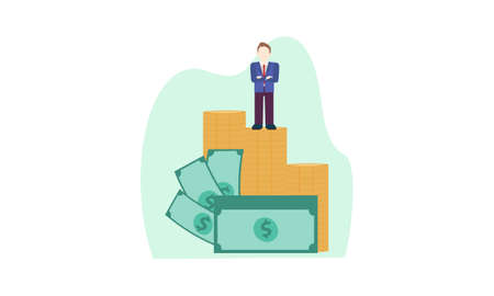 People investing concept illustration vectorのイラスト素材