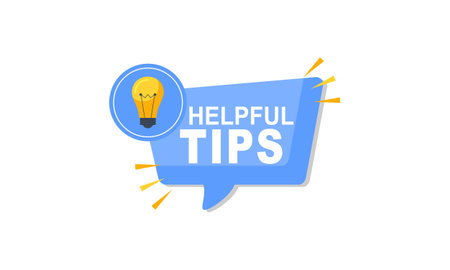 Helpful tips concept in flat styleのイラスト素材