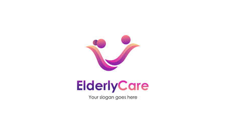 Elderly care logo design best logoのイラスト素材
