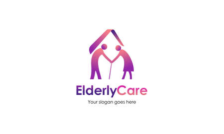 Elderly care logo design best logoのイラスト素材