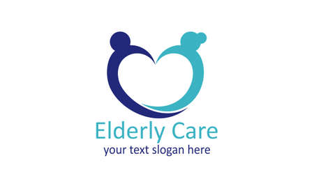 Elderly care logo design best logoのイラスト素材