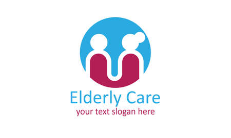 Elderly care logo design best logoのイラスト素材