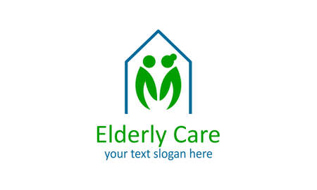 Elderly care logo design best logoのイラスト素材