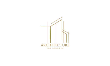 Architect house , architectural and construction design vectorのイラスト素材