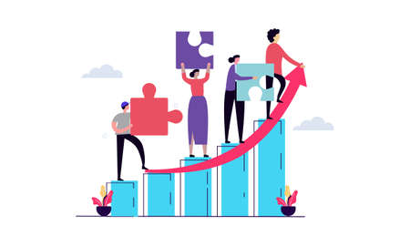 Good team concept illustration vectorのイラスト素材