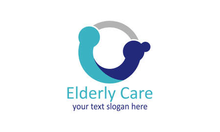 Elderly care logo design best logoのイラスト素材