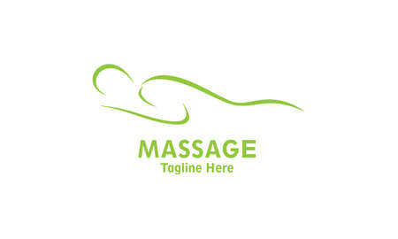 Body massage logo design vectorのイラスト素材