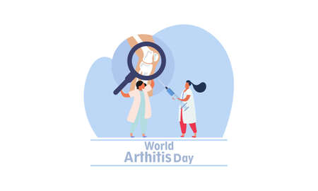 Flat world arthritis day background illustrationのイラスト素材