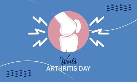 Flat world arthritis day background illustrationのイラスト素材