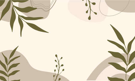 Hand drawn boho background vector