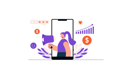 Attention or notification for mobile application. Vector illustrationのイラスト素材