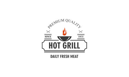 Barbecue Bbq Grill Restaurant Food Drink Logo Designのイラスト素材
