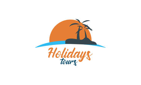 Holiday tour logo design. Best logoのイラスト素材