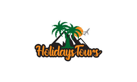 Holiday tour logo design. Best logoのイラスト素材