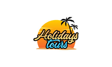 Holiday tour logo design. Best logoのイラスト素材