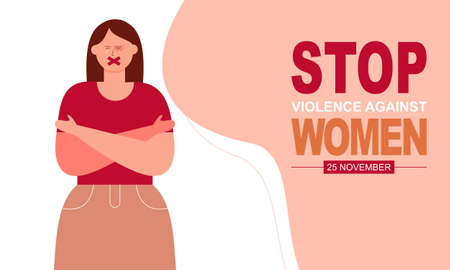 International day for the elimination of violence against womenのイラスト素材