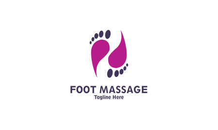 Foot massage logo vector illustrationのイラスト素材