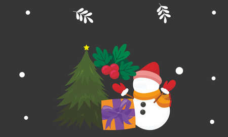 Festive christmas clipart elements collectionのイラスト素材