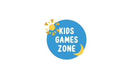 Kids game zone flat icon vectorのイラスト素材