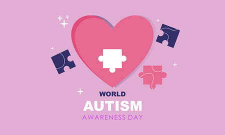 World autism awareness day illustration vectorのイラスト素材