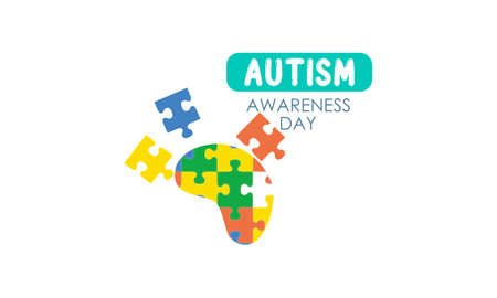 World autism awareness day illustration vectorのイラスト素材