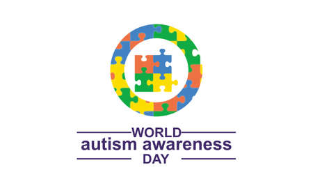 World autism awareness day illustration vectorのイラスト素材