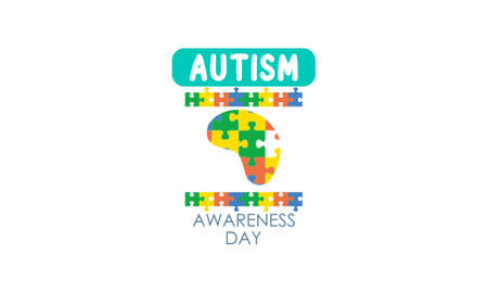World autism awareness day illustration vectorのイラスト素材