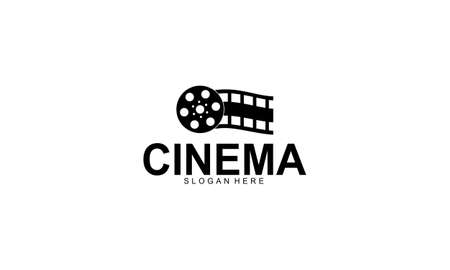 Abstract cinema logo vector templateのイラスト素材