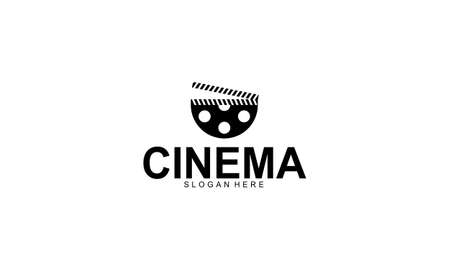 Abstract cinema logo vector templateのイラスト素材