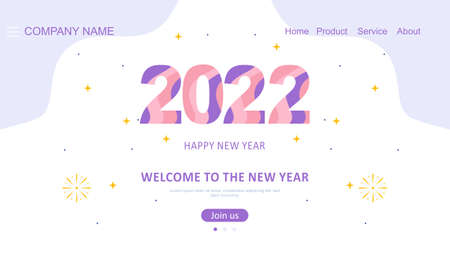 Happy new year 2022 background vector
