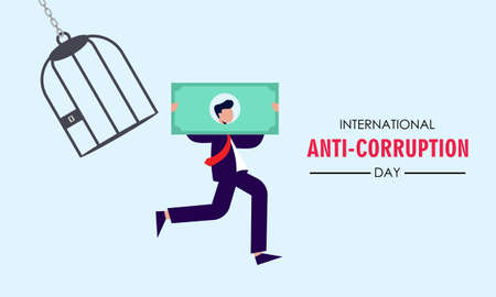 Corruption and political embezzlement and bribery illustrationのイラスト素材