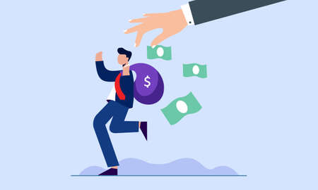 Flat anti corruption day background. Corruption and political embezzlement illustrationのイラスト素材