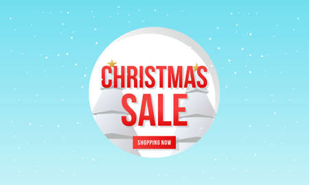 Merry christmas and happy new year sale banner backgroundのイラスト素材