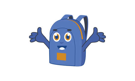 Mascot stationery smiling cartoon characterのイラスト素材