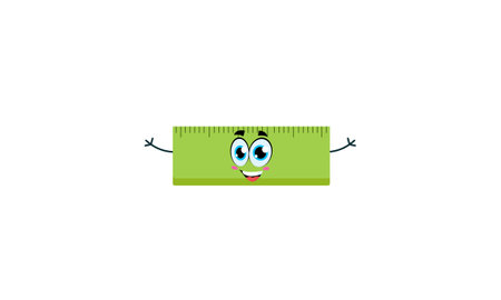 Mascot stationery smiling cartoon characterのイラスト素材
