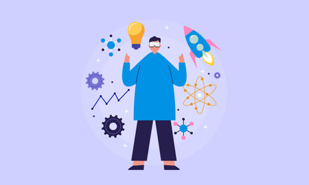 Innovation concept with ideas illustration