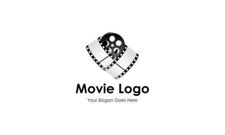 Movie, cinema logo design templates vectorのイラスト素材