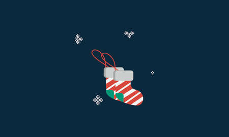 Christmas stickers decorative equipmentのイラスト素材