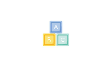 Baby shower equipment logoのイラスト素材