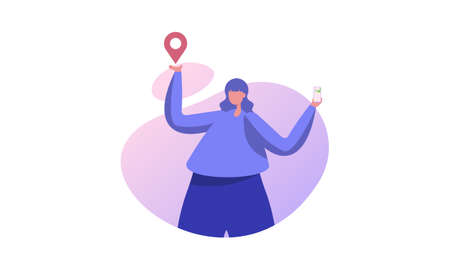 Delivery fast shipping, delivery service logoのイラスト素材